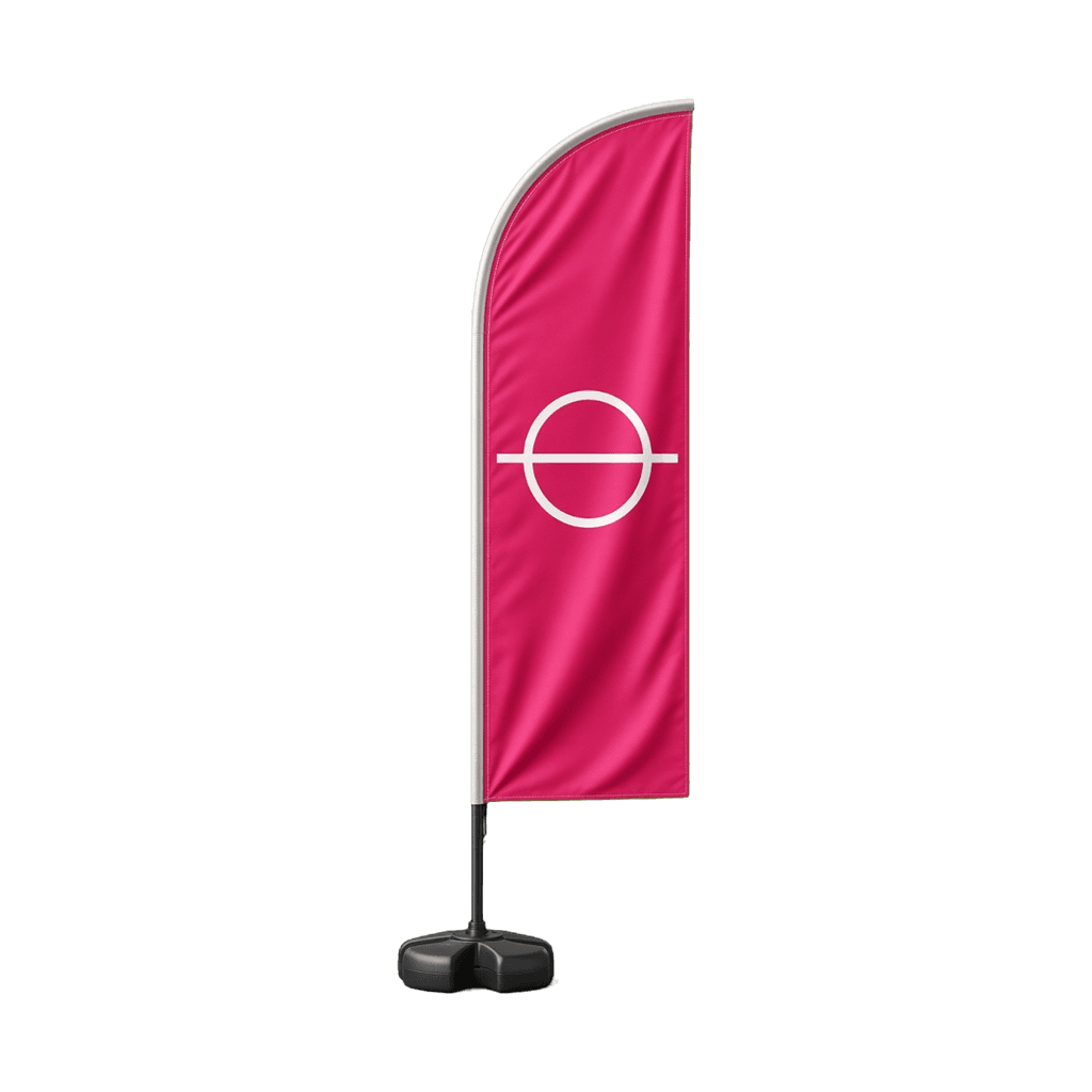Beachflag im Wind